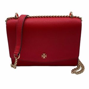 Tory Burch Emerson Mini Shoulder Bag Brilliant Red